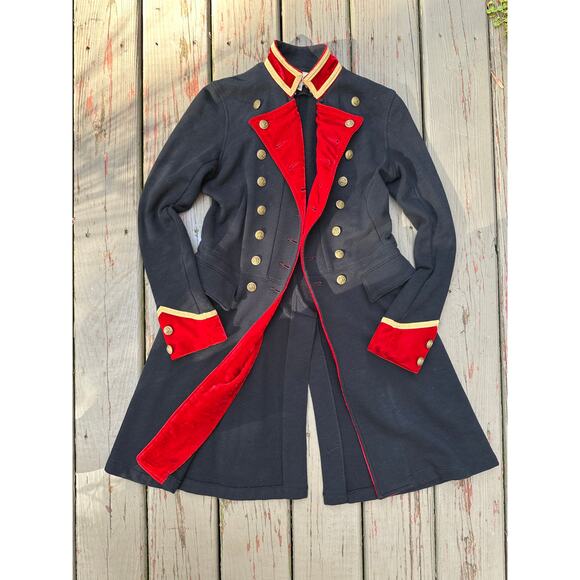 Denim & Supply Ralph Lauren Jackets & Blazers - VINTAGE Ralph Lauren Denim Supply Military Jacket Womens Sz PS velvet red black